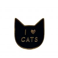 Значок-пин I love cats