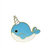 Значок-пин ДЕЛЬФИН-ЕДИНОРОГ