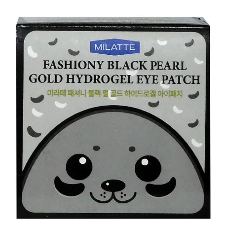 Fashiony Black Pearl Gold Hydrogel Eye Patch