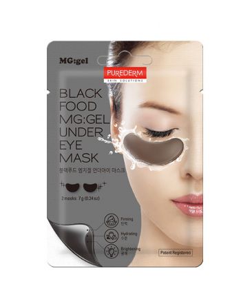 Black Food MG:gel Under Eye Mask